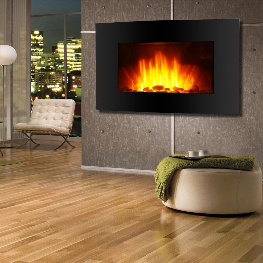 Finether Led Fire Caminetti e accessori Nero Finether Camino Elettrico Caminetto ...