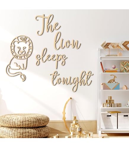 "Dream Big Little One" Lion King Wall Decal | 20x20 Inch Simba Night Sky Quote Sticker | Kids Room Decor - View #2
