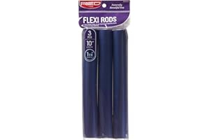 Red by Kiss Flexi Rods - Heatless Hair Curler for 90S Glamorous Bouncy Curls Beach Waves, No Slips, Sleep Styler (10" Length, 1 1/4" Diameter)