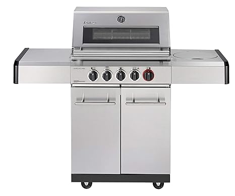 Enders Gasgrill KANSAS PRO 3 SIK Turbo, mit Seitenkocher, Turbo Zone, Simple Clean, Heat Range, 3 Brenner + Infrarot-Brenner,