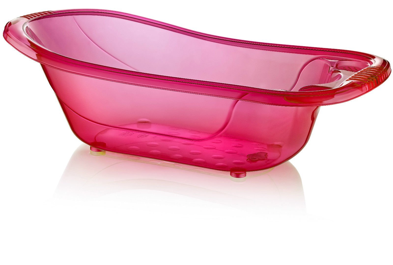 Large 50 Litre Aqua/Clear/Transparent Baby Bath Tub (Pink) Buy Online