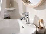 Bristan Orta Basin Mixer with Clicker Waste Chrome Plated view 2