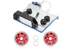 QKDS 45 Degree Tile Chamfering Tool, Angle Grinder Tool with Stand for Tile 45° Chamfer Cutting, 100-Type Universal 45 Degree