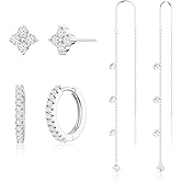 Moodear Trendy Chunky Hoop Earrings for Women - Dainty 14K Gold Plated Thinck Open Hoops Hypoallergenic Lightweight Earring Jewelry Gift