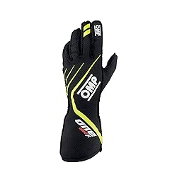 OMP One EVO X Gloves Black Flo Yellow X Small
