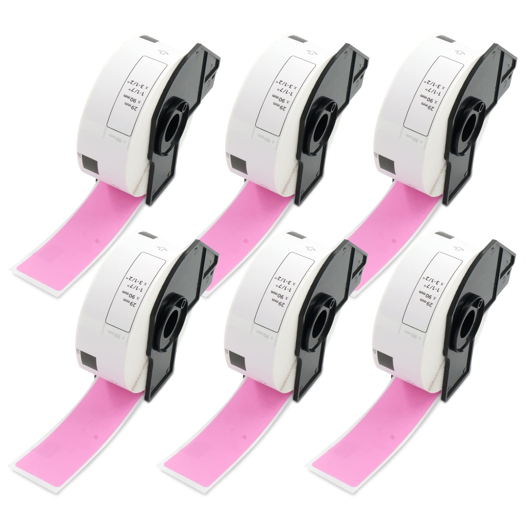BETCKEY - 2400 Pink Labels Replacement for Brother DK-11201, 29mm x 90mm Standard Address Labels Compatible with Brother QL Label Printers โ image 1