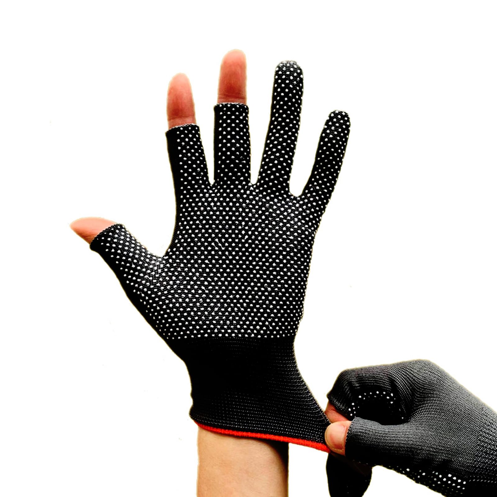 Fishing Gloves Hunting Gloves Gift Fishing Gloves Photographer Gloves Sailing Gloves for Fishing Hunting Photography Fishing Gloves Men (Black)