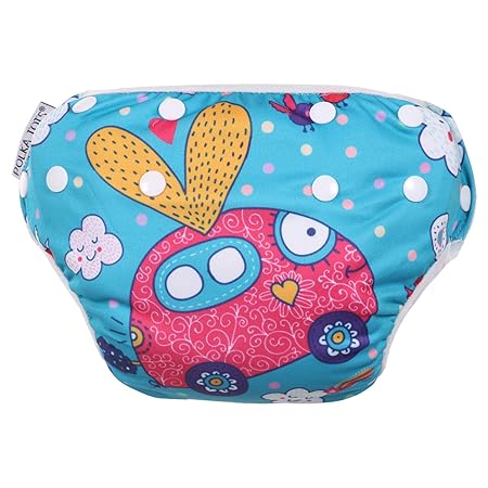 Polka Tots Reusable Swim Diaper Car Design Swim Costume