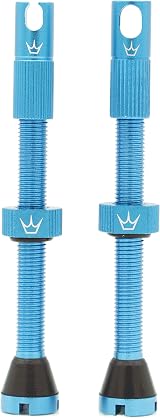 Peaty's MK2 Tubeless Valves Presta 60mm Turquoise 7075 with Integrated Spoke