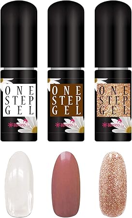 Amazon Rooro ローロ ワンステップジェル デザインカラー クリア ピンクゴールド モーブブラウン Ro F D3 ジェルネイル セット 5ml 3 Rooro ローロ ジェルネイル 通販
