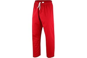 TRUESAGAUSA TRUESAGA - Solid Color Regular Karate Pants 8 Oz Cotton-Poly Light Weight Unisex