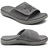 KuaiLu Mens Slides Soft Cushion Sport Sandals with