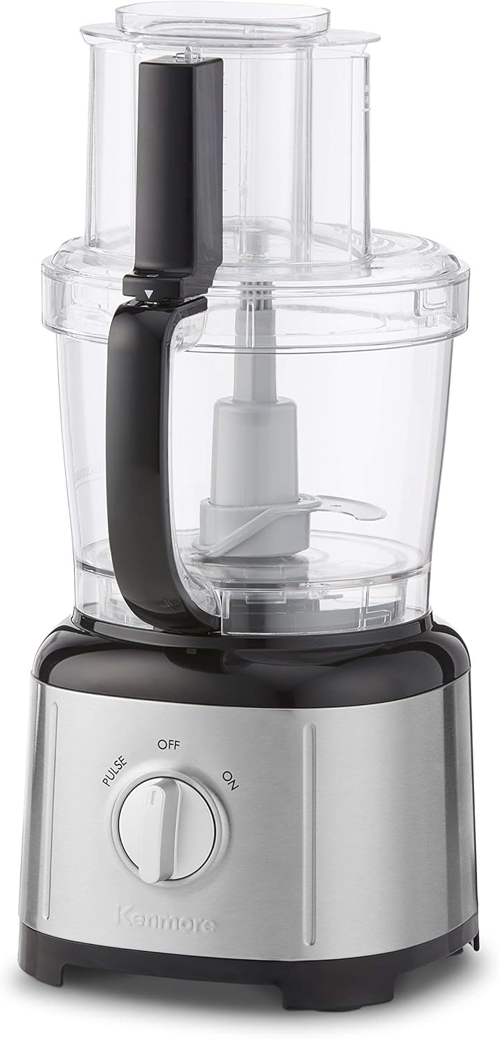 Kenmore 00840713 11 Cup Food Processor, Black and Stainless Steel (Renewed)