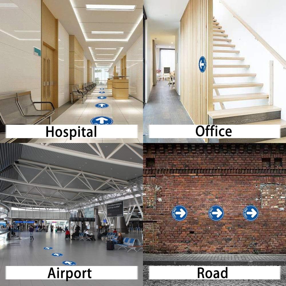 12 Pack Arrow Social Distancing Floor Stickers - Image 5