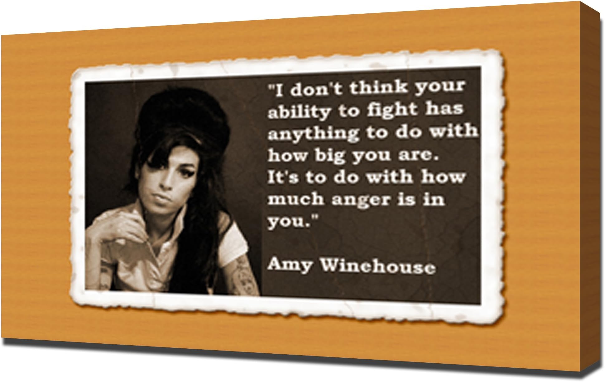 Amy Winehouse Quotes 3 - Canvas Art Print