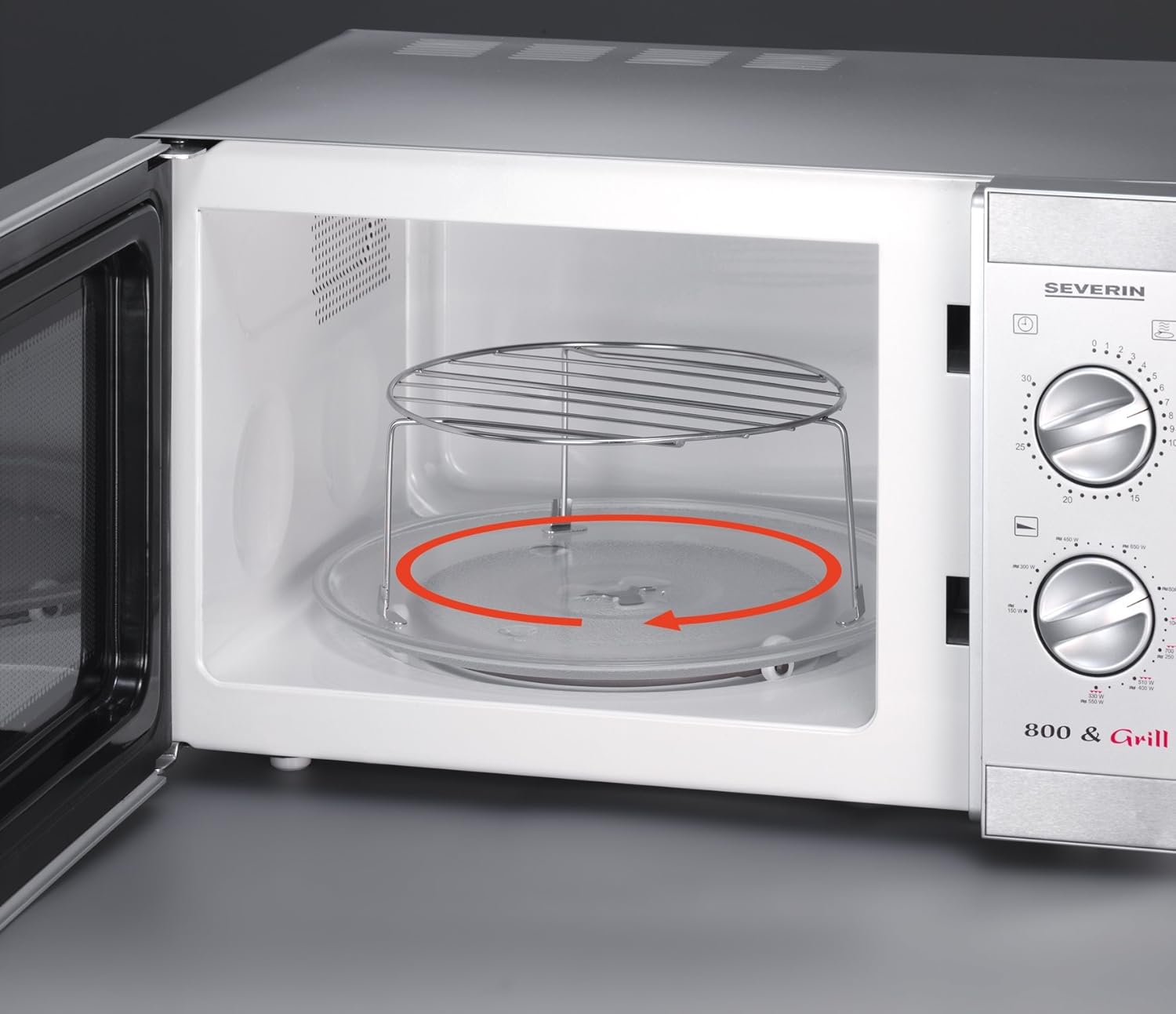 Severin MW 9678, Plata - Microondas: Amazon.es