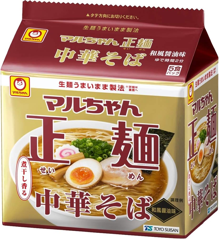 マルちゃん マルちゃん正麺 中華そば 和風醤油 ５食パック 105gx5p 6個 マルちゃん正麺 食品 飲料 お酒 通販 Amazon