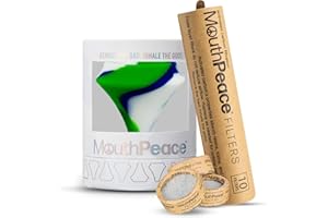 Moose Labs MouthPeace Silicone Mouthpiece with 10 Filter Tips – Reusable, Durable Filter- Kitchen & Outdoors – Disposable Filters Included - Earth