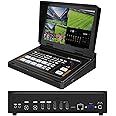 AVMATRIX Multi-Camera-Video-Switcher Mixer with 10.1” FHD LCD Screen SDI & HDMI Inputs, USB Output for Live Streaming for Professional Studio/Tel-Medical/Tel-Conference/Tel-Education