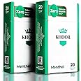 KHOOR Herbal Cigarettes - 2 Packs Menthol Flavor, Herbal Cigarette Alternative for Smokers Seeking a Tobacco & Nicotine-Free Cigarette Alternative, Non-Nicotine and Refreshing (40 smokes)
