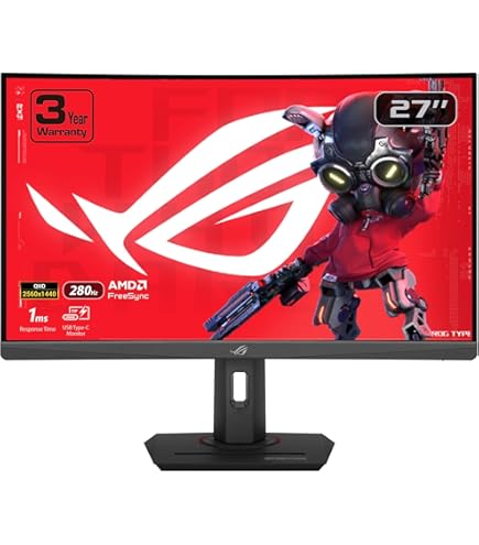 Amazon.com: ASUS ROG Strix 32” 1440P USB-C Curved HDR Gaming