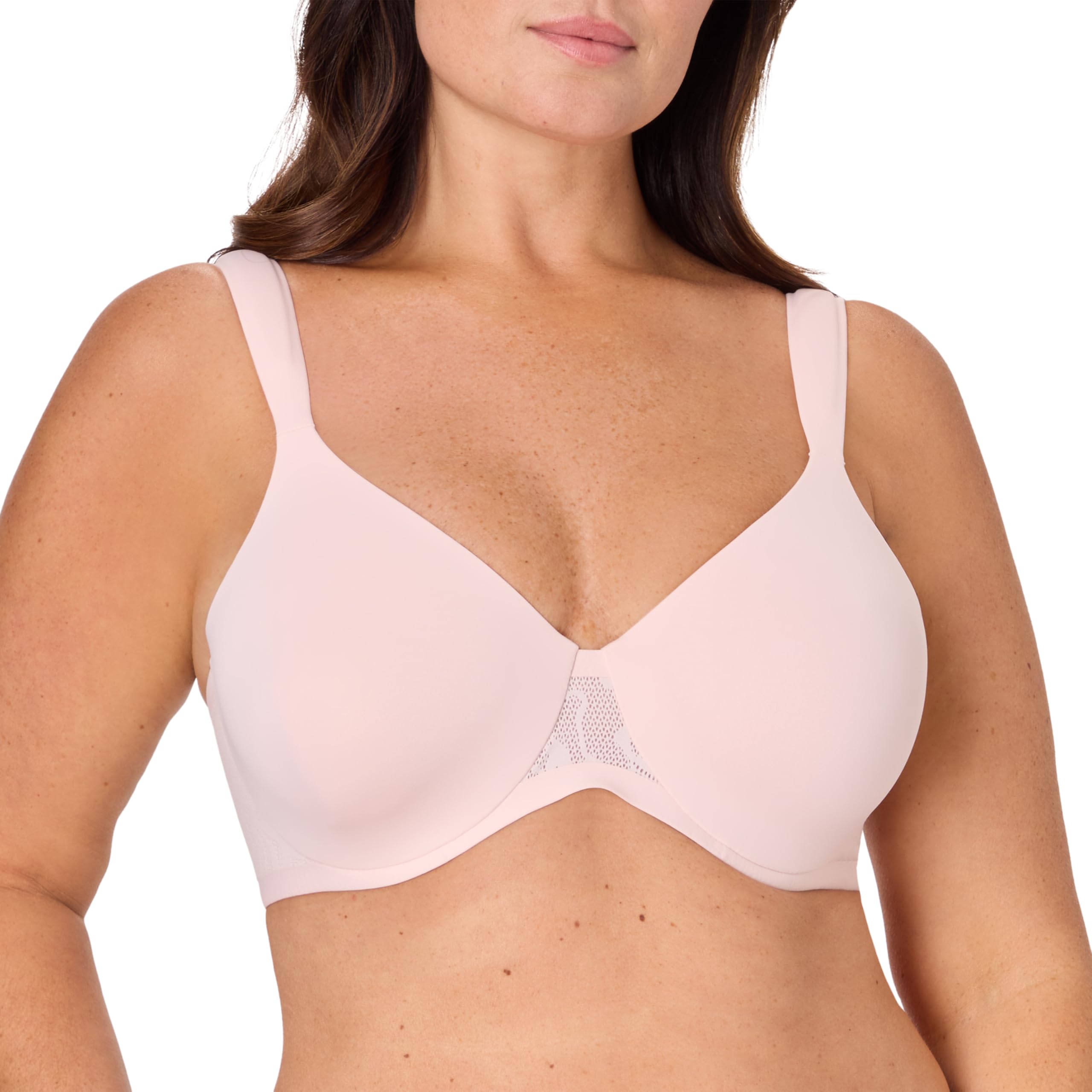 Bali Women’s Underwire Lace Bra, Our Coolest Smoothing T-Shirt Bras for Women, Convertible Straps