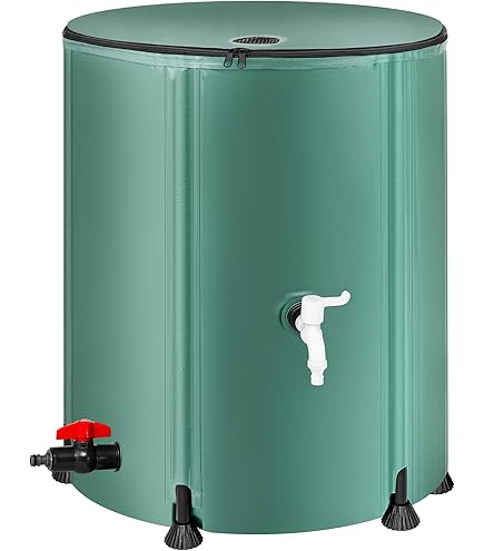 Water Storage Bag Portable Water Tank 100 600 1000 1500 Gallon, Large Foldable Water Bag/ Container/ Rainwater Collection Cistern with Knob Inlet, Outdoor Farm Garden Emergency Storage Sac(Size:1.3x0. : Patio, Lawn