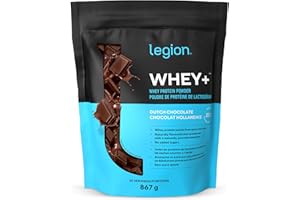 LEGION Whey Protein Powder Chocolate - Whey+ Isolate Protein Powder - Protein Isolate from Grass Fed Cows - Non-GMO, Lactose-