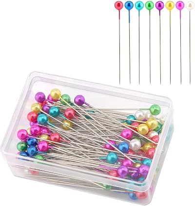 AIEX 100Pcs 1.5in Plastic Ball Head Sewing Pins Multicolor for Craft