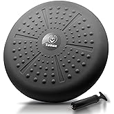 Tumaz Wobble Cushion Wiggle Seat Core Balance Disc with Pump | Extra Thick | Supports Active Sitting | For Sensory Kids | Core Training| Office, Home &amp; Classroom