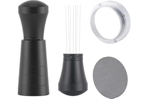 51mm WDT Tool Espresso Accessories Kit,GdHaHSP Dosing Funnel and Puck Screen Set,Espresso Stirrer Distribution Tool,Espresso Whisk for espresso tools
