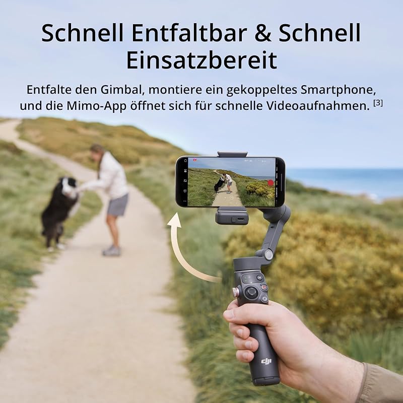 Osmo Mobile 7P Gimbal-Stabilisator (iPhone/Android), Natives Tracking