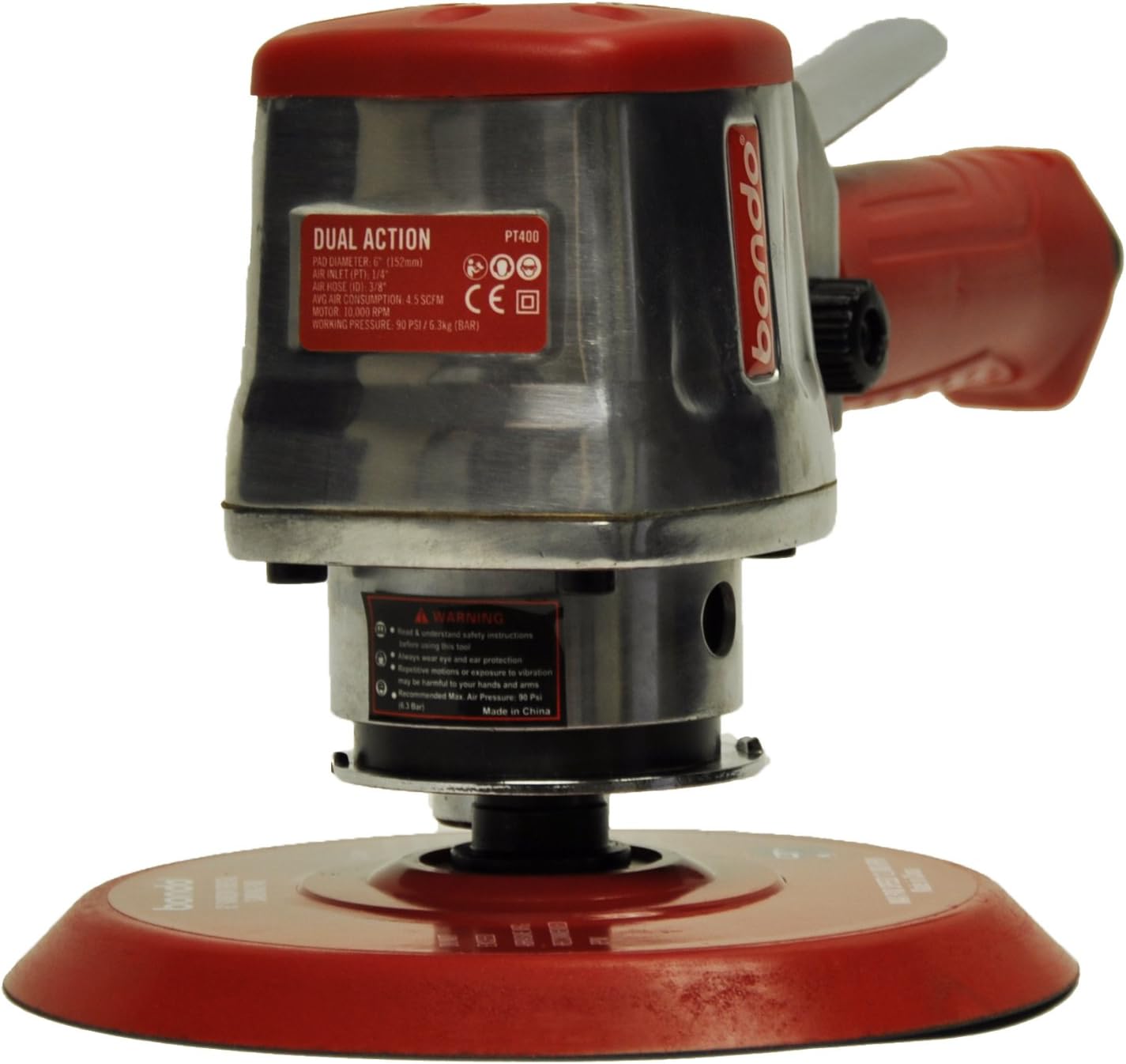 Bondo PT400 6" Air Dual Action Regulated Orbital Sander, Sanders