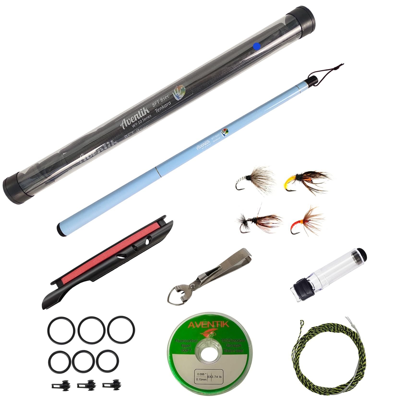 Photo 1 of Aventik FreshStart Tenkara Fly Fishing Rod Combo(Blue,2.1M/7FT)