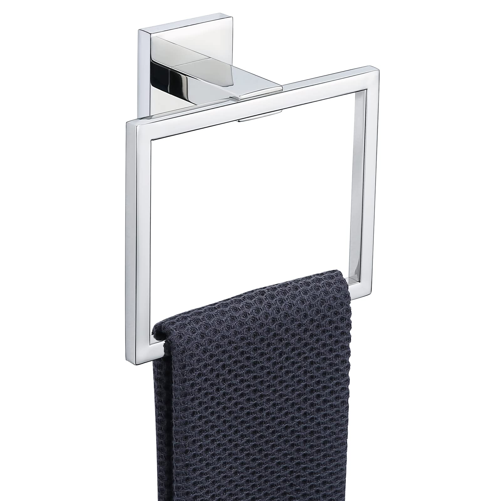 TURS Towel Rail Hand Towel Holder Towel Ring SUS 304 Stainless Steel Wall Mounted Chrome Polished Finish Bathroom (Chrome Polished)