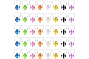JOWORTHY 40 Pcs Swimming Nose Clip, Silicone Waterproof Swim Nose Plugs for Kids (Age 7+) and Adults, Inclue 8 Colors