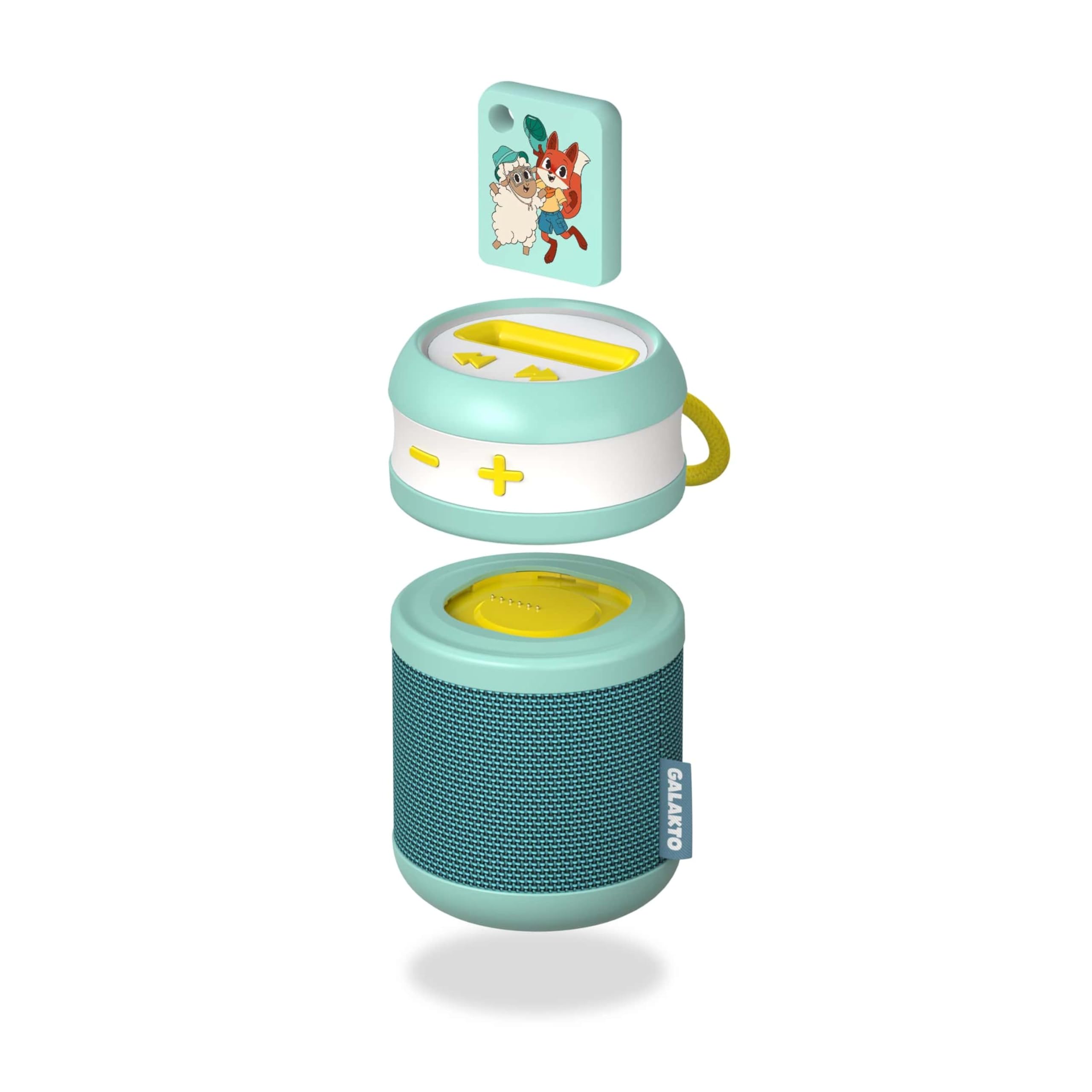 Galakto - Kinder Musik- und Hörspielplayer für zuhause und unterwegs, inklusive Token „Fox & Sheep – Osaka/Schlaf gut“, ohne Internet überall hörbereit, kinderleichte Bedienung, Lange Akkulaufzeit 6