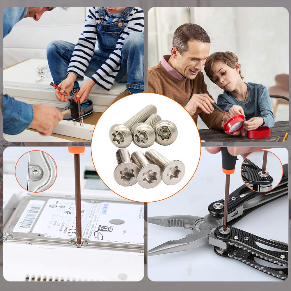 Repair Tool Kit, E-Durable Pentalobe Phillips Flat Screwdriver Set, Screw Bit Driver (12 Pcs Set)