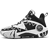 ASHION Men's Basketball Shoes Fashion Breathable Non Slip Sneakers Mens Arch Support Running Sport Shoes