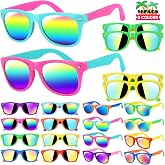 GIFTINBOX Kids Sunglasses Party Favors for Boys &amp; Girls,Neon Kids Sunglasses bulk with UV400 Protection, Pool Beach Party Favors, Goodie Bags Stuffers for Birthday Party -16pack