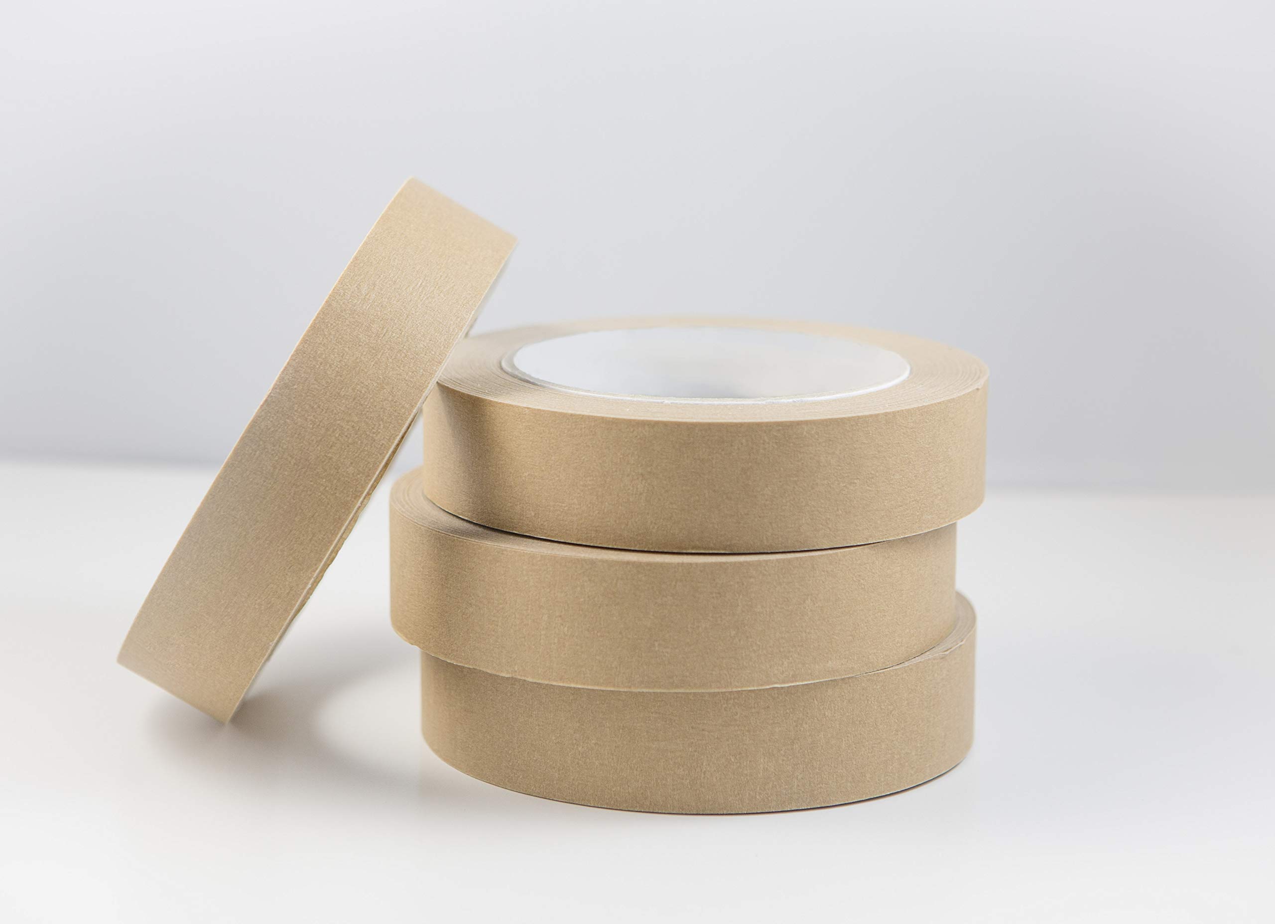 4X 25mmX50m Brown Paper Framers, Self-Adhesive Kraft Paper Tape - Vegan Friendly - Eco-Friendly - Fully Recyclable (4)