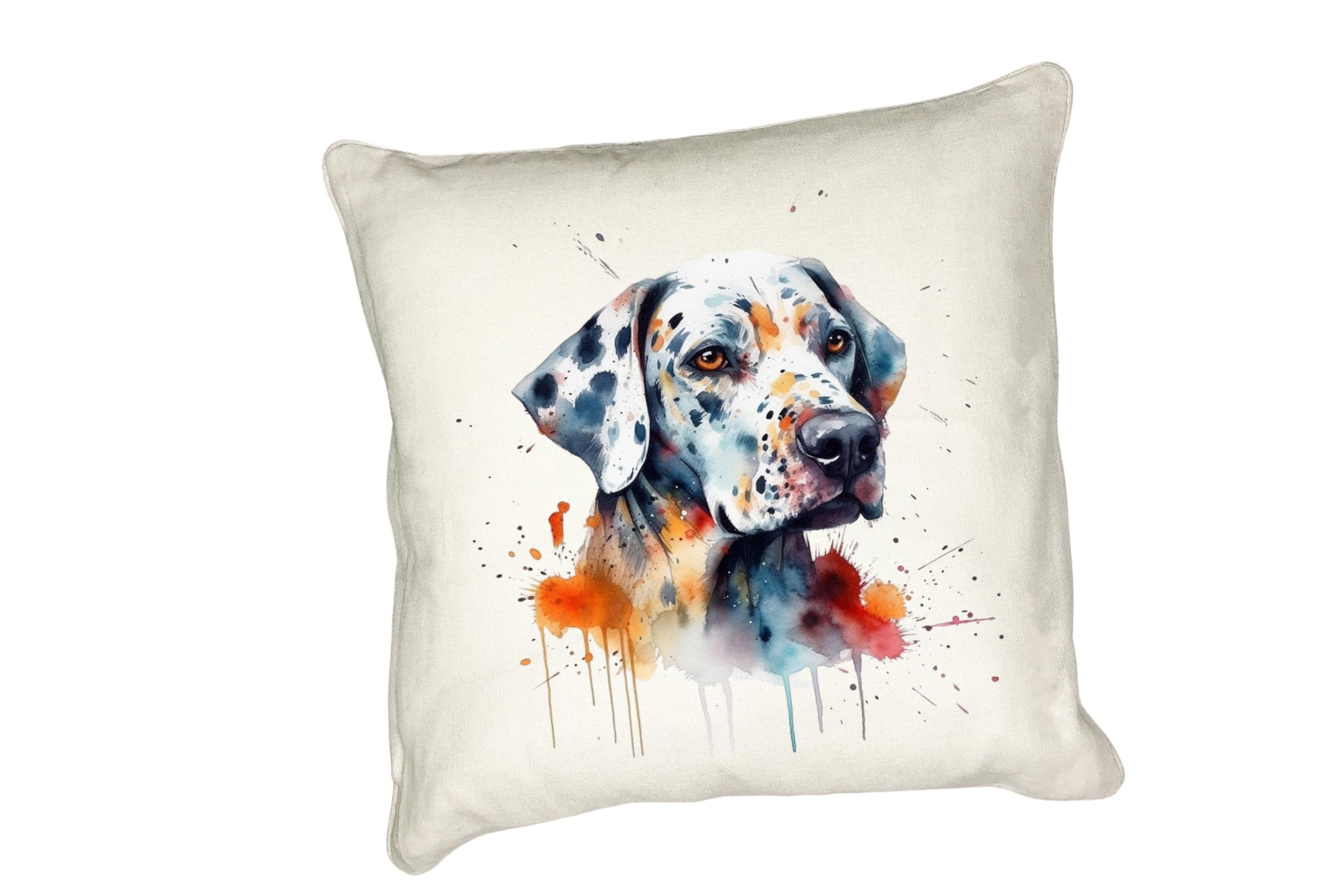 Anonymous Gifting Watercolour dog printed cushion cover - perfect for dog lovers - Dalmatian
