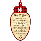 SICOHOME 2025 Friend Christmas Ornament - Friendship Gift Keepsake Best Friend Christmas Ornament Best Friends Ornaments for Christmas Tree Decorations Friendship Ornament for Friends Women