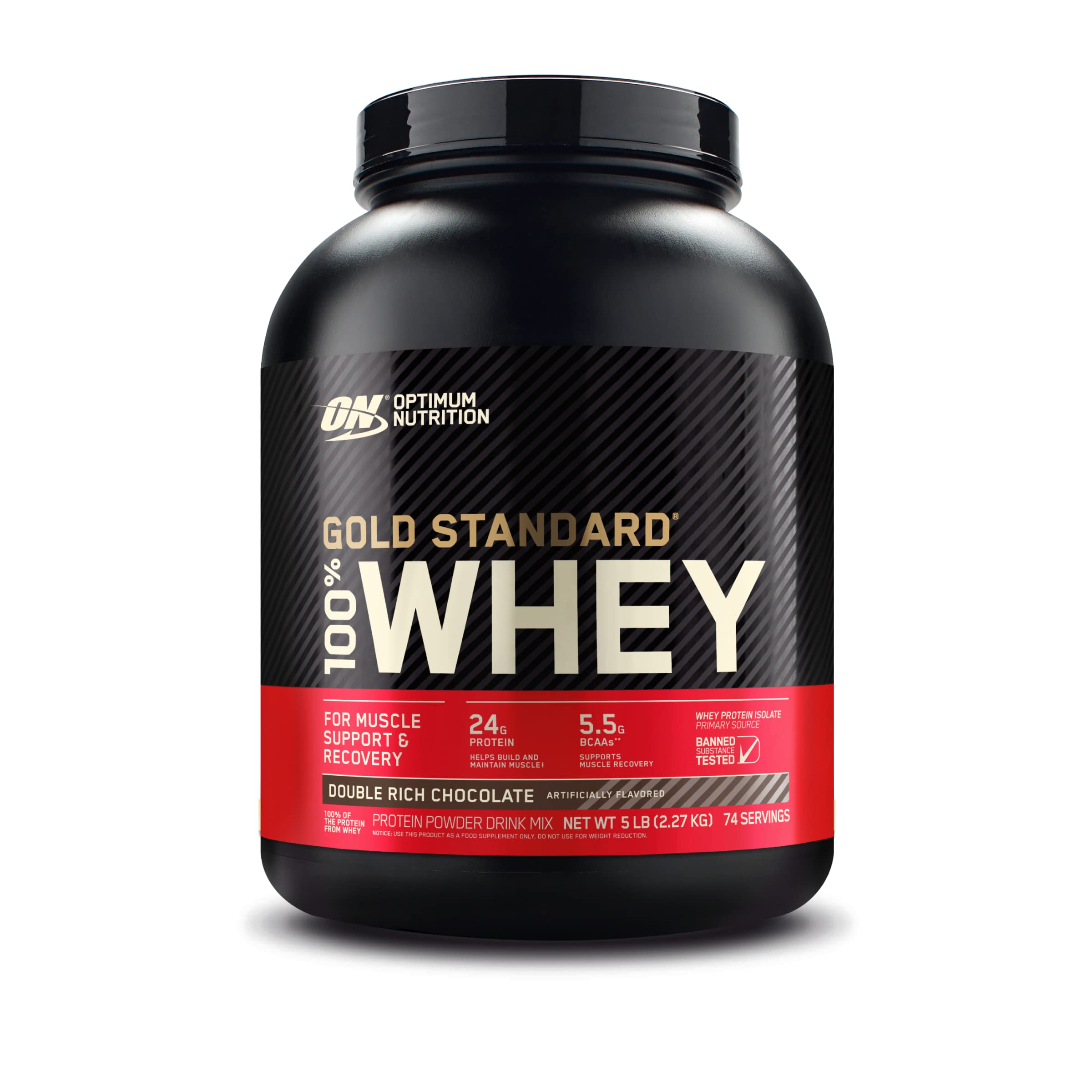 Optimum Nutrition Creatine Monohydrate Capsules and Gold Standard 100% Whey Protein Powder Bundle