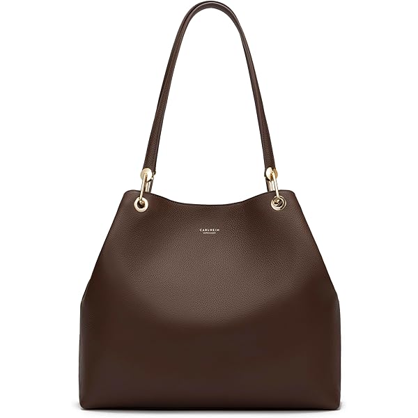 Carlheim, Gotland Genuine Leather Collection, Olivia echt lederen handtas, zwart, Zwart, One Size
