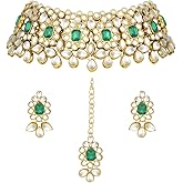 Aheli Ethnic Traditional Faux Kundan Necklace Earrings Indian Wedding Party Fashion Jewellery Gift for Women
