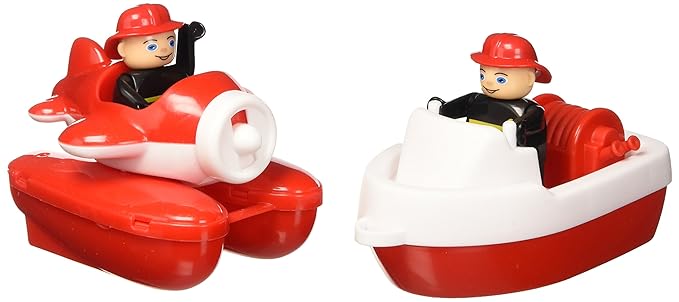 BIG 55133 - Strandspielzeug-Wasserspiel Fire-Boat-Set