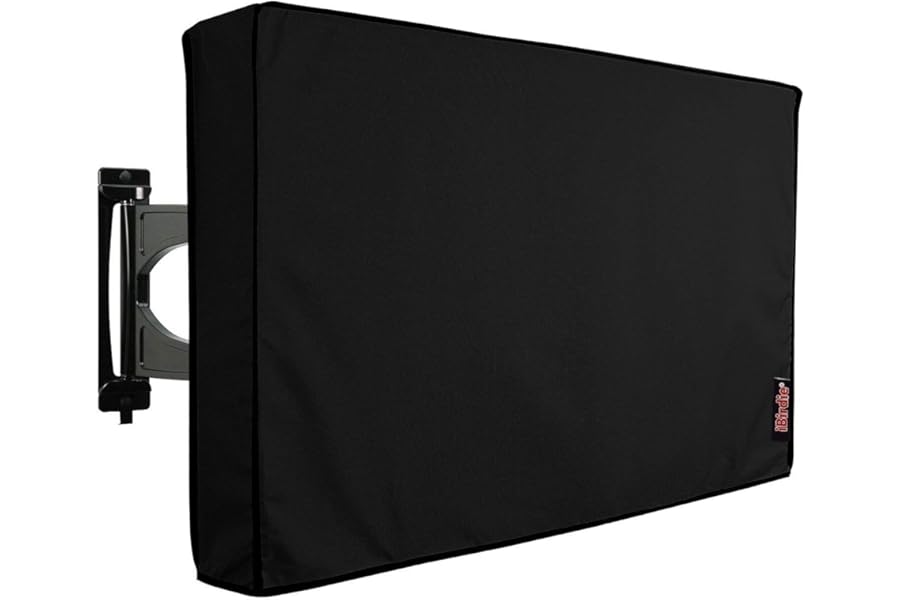 iBirdie Outdoor TV Cover 52 to 55 inch Weatherproof, Cover Size 52''L x 31''H, Waterproof for Outside Flat Screen 52 to 55 in