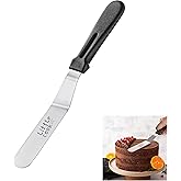 Icing Spatula, Little Cook Stainless Steel Offset Spatula, Cake Spatula with Ergonomic PP Handle, Multi-purpose Frosting Spre