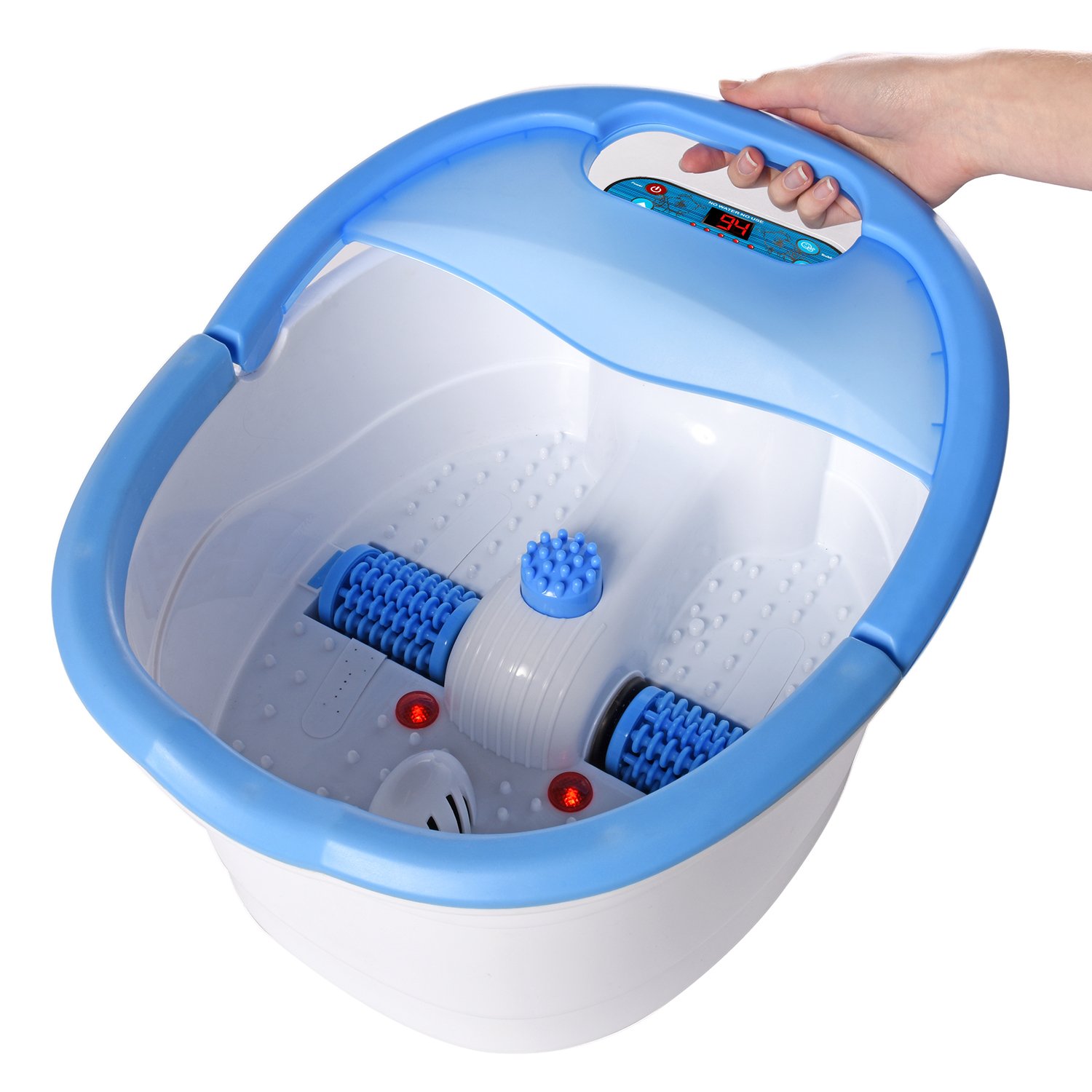 Ivation Foot Spa Massager Heated Bath, Automatic Massage Rollers